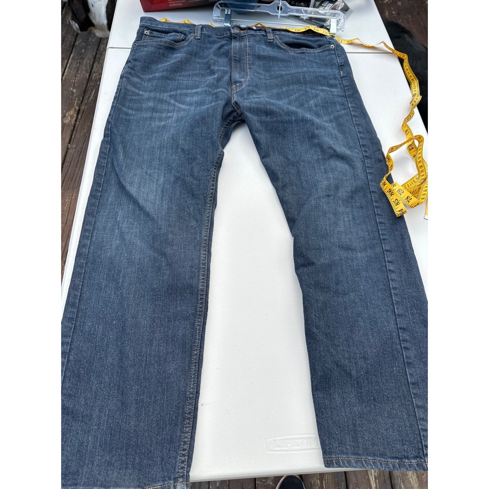 Signature by Levi Strauss Gold Mens Regular‎ Fit Dark Wash Denim Jeans 40x30